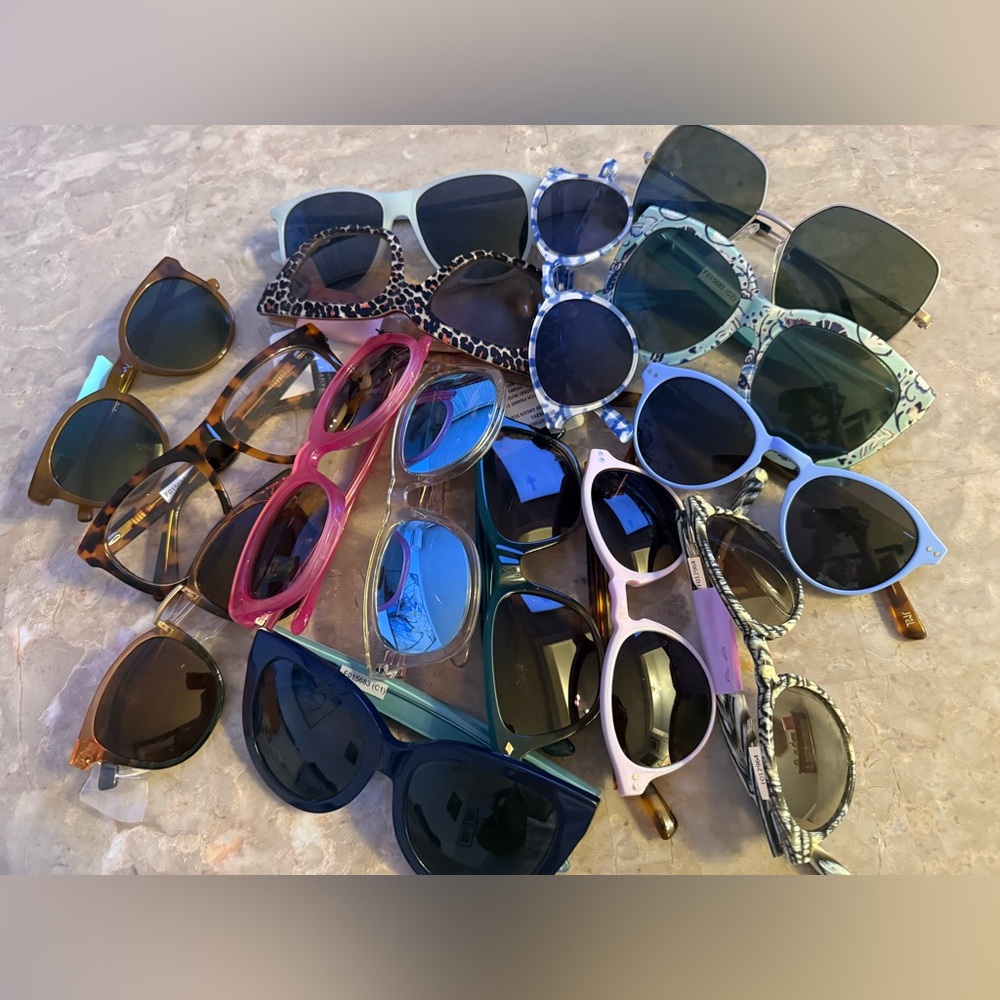 J. Mclaughlin Blue Patterned Sunglasses - image 5